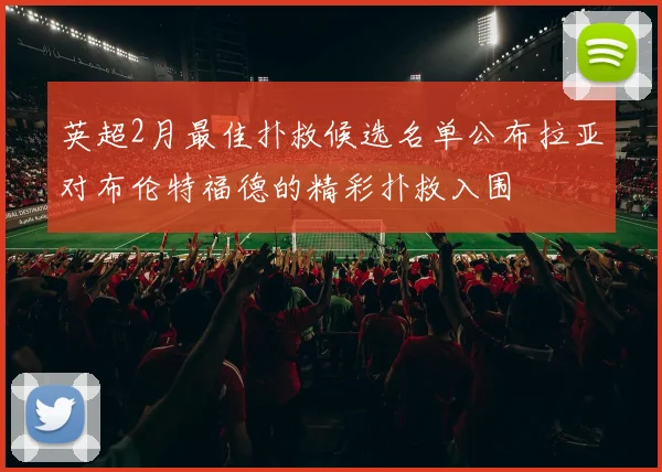 英超2月最佳扑救候选名单公布拉亚对布伦特福德的精彩扑救入围
